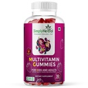 Simply Herbal Multivitamin Gummies for Kids, Improved Hair, Skin & Nails Potency Supplement with Calcium, Biotin, Vitamin A B C, Immunity Gummy in Fruit Flavor for Men Women & Adults – 30 Count