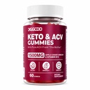 Keto ACV Gummies Advanced Weight Loss, Keto Gummy Supplement for Women and Men, with 1500MG Apple Cider Vinegar & Vitamin B12, Vegan & Non-GMO, Detox & Cleanse, Low-Carb, 60 Count