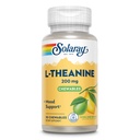 SOLARAY L Theanine 200mg, Mood Ondersteuning supplement met vitamine B6 - Kalmerende ondersteuning tijdens het af en toe stress - natuurlijke citroen limoen smaak - 60-dag garantie, Lab geverifieerd - 30 porties, 30 kauwtabletten