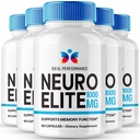 Neuro Elite Capsules, Official Neuro Elite Brain & Memory Supplement Pills, Advanced Nootropic Pills Brain Health Support, All Natural NeuroElite Cognitive Health & Function Reviews (5 Pack)