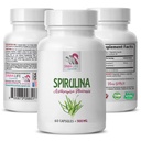 organic immune support supplement - spirulina blue - SPIRUILINA 500MG - spirulina tablets - spirulina and chlorella powder organic, spirulina for memory, energy bits spirulina chlorella - 1 Bottle