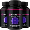 Neurovera Brain Supplements for Memory and Focus Capsules, Neuro Vera Advanced Formula Brain Health Support Pills Maximum Strength, Nootropics Neurovera All Natural Support Reviews (3 Pack)