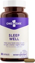 One A Day Sleep Supplement - Sleep Supplements for Adults, Sleep Support with Passionflower and Melatonin, Sleep Support with Sleep Well, 30 Capsules