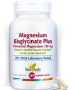 New Roots Herbal Magnesium Bisglycinate Plus, 120 Veggie Capsules 60-Day Supply - 150mg Elemental Magnesium, Supports Active Living, Non-GMO, Gluten-Free, Gentle on Digestion with Superior Absorption