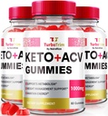 NutraRize (Pack of 3 Official TurboTrim Keto+ACV Gummies for Weight Loss, All Natural Apple Cider Vinegar, Keto+ACV Reviews (180 Gummies)
