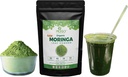 MOGO - Biologische Moringa Leaf Powder 1 LB en Moringa Capsule - 180 Tellen