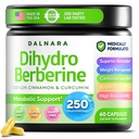 Dihydroberberine Extract, 250 mg GlucoVantage | DHB Supplement, Dihydroberberine Capsules, Berberine DHB, Metabolic Wellness, Balanced Energy, Dihydroberberine with Ceylon Cinnamon, Non-GMO, 60 Count