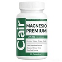 Premium - Magnesium Complex Supplement, Glycinate Malate Citrate Oxide Blend, Vegan Capsules for Muscle Function, Digestive Comfort, Sleep and Relaxation Support