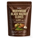 Holior 18-in-1 Black Walnut & Wormwood Herbal Blend for Humans – Digestive & Gut Balance Support with Turmeric, Garlic, Clove, Pumpkin Seed & Oregano, Daily Use for Adults, 240 Count(1)