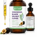 Wormwood Black Walnut Clove Cleanse for Humans Drops Liquid Promotes Healthy Digestion Balances Gut Flora Supports Gut Lining 60mL 30 Day Supply