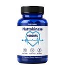 Nattokinase 10800 FU Supplement, Cardiovascular Vascular Wellness, 60ct | Advanced Cardiovascular & Vascular Wellness Formula With Turmeric, Vitamin C & E, Chicory Inulin, Non-GMO Vegan, Gluten Free