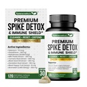 9-IN-1 Premium Spike Detox Wellness Formula – 8X Potency Nattokinase, Bromelain, Curcumin, Milk Thistle for Spike Support, Immune & Antioxidant Support, Liver & Heart Health support –120 Veg. Capsules