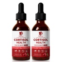 Cortisol Supplements for Women, Cortisol Reducer Manager Detox with KSM-66® Ashwagandha, Kava, Lemon Balm & Vitamin C B5 B6, Lower Cortisol, Hormone Harmony Liquid Drops, 2 FL.OZ, Cranberry Flavor