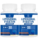 1800mg Fisetin Supplement - Advanced Liposomal Delivery 98% Pure Fisetin Antioxidant for Healthy Aging Non-GMO - 120 Capsules