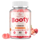 Booty Gummies for Women - BBL Gummies with Creatine Monohydrate, Milk Thistle, Vitamins & Herbal Extract - Peach Flavor, 60 Counts