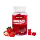 Magnesium Glycinate Gummies 400mg for Adults Stress Relief Supplement with CoQ10, Vitamin-D|B6 for Sleep Relaxation, Bone & Memory Focus Strawberry Yogurt Flavor 60 Count