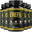 (5 Pack) Erefil Capsules - Official Erefil Pills Advanced Premium Formula Support Maximum Strength, All Natural Ingredients Vitamins for Overall Health & Wellness Reviews, 300 Capsules for 5 Months