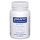 Pure Encapsulations Acetyl-L-Carnitine 250 mg - Memory & Brain Supplement - Brain Support & Focus* - Gluten Free & Non-GMO - 60 Capsules