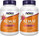 Now Supplements, ADAM™ Men's Multivitamin with Saw Palmetto, Plant Sterols, Lycopene & CoQ10, 90 Softgels, (Pack of 2)
