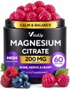 VitaUp Magnesium Citrate Gummies 200 mg – USA Made, Highly Absorbed, Magnesium for Relaxation, Deep Sleep, Bones & Heart – 200mg per Serving, 60 Count