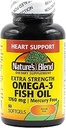 Nature's Blend Fish Oil 1760 mg Omega 3 Extra sterkte - 60 Softgels