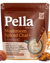 Mushroom Spiced Chai – 7 Mushrooms and Adaptogen Blend with Lions Mane Ashwagandha KSM 66 Magnesium Glycinate – Instant Chai Latte Mix for Evening Calm and Relaxation – Vegan Melatonin Free (20 Cups)