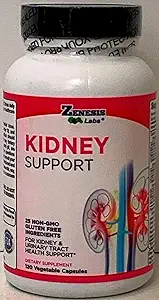 Zenesis Labs Nierreiniging Detox Flush & Repair Urinaire Tract Ondersteuning - Glutenvrij - Natuurlijke Cranberry Extract Kruidensupplement Blend (120 capsules/fles) 60 dagen levering