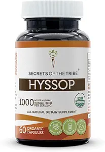 Geheimen van de Stam Hyssop USDA Biologische Capsules 