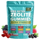 Zeolite Kids Gummies, Zeolite Detox for Kids 60 Gummies, 9-in-1 with Zeolite, Omega-3, Magnesium, Elderberry, Vitamin D3, Vitamin C, Milk Thistle, Zinc,B12 – Sugar–Free (Mixed Berry Flavor)