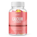 AZANI Calcium & Vitamin D Bone Support Gummies for Adults (Mango & Strawberry Flavour) - Vegan Gummies (60 Gummies)