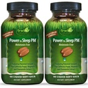 Irwin Naturals Power to Sleep PM Melatonin-Free – Natural Sleep Support with Ashwagandha, Magnesium, GABA & L-Theanine – Promotes Calm Mind, Restful Sleep & Well-Being – 50 Soft-Gels (2 Pack)