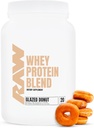 RAW Whey Protein Powder Blend, Glazed Donut (20 Servings) - Grass-Fed Microfiltered Protein Isolaat voor Spiergroei & Recovery - Pre & Post Workout Sportvoeding Supplement voor mannen & vrouwen