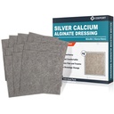 Ag Silver Calcium Alginate Wound Dressing Pads, 4'x4' Patches, 10 individuele verpakking, zachte zilveren dressings voor Wound Care, zacht zeer absorberende kleding, Non Stick Gauze Pads voor Wonden