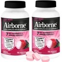 Airborne 1000mg Vitamin C + Zinc Immune Support Supplement Chewable Tablets Powerful Antioxidants Vitamins A C & E, 116 Chewable Tablets, Very Berry Flavor (2 Pack)