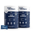 Man Matters Biotin Hair Gummies | 120 Days Pack | Enriched with Biotin Vitamin A, C, E & Zinc | Keeps Hair Healthy & Strong |100% Vegetarian