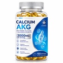 Calcium AKG Supplement 2000mg - 150 Softgels with Vitamin D3 & K2 Softgels for Women & Men │ High Absorption│Calcium Supplements with Magnesium Glycinate, Boron, Probiotics & Vitamin C for Bone