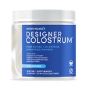 Designer Wellness, Pure Bovine Colostrum Superfood Powder, Gut Health & Bloating, Immune Support, Skin & Hair, Gluten & Fat-Free, Unflavored, 30 Servings