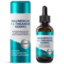 Magnesium L-Threonate Liquid Drops, Triple Calm Magnesium Threonate w. Apigenin, Theanine, Lemon Balm for Relaxation Sleep, High Absorption for Brain Health & Cognitive Support, 2.0 Fl Oz