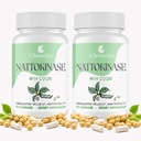 Nattokinase Supplement – Vitamin K2 Free | Nattokinase 8000 FU and CoQ10 100mg for Heart* & Circulation | 400mg Natto Enzyme, 8000 FU per Serving, 180 Capsules (180 Day Supply)