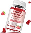 2 Pack Liver Cleanse Detox and Repair Gummies - Silymarin Milk Thistle Supplement with Artichoke, Dandelion and Elderberry - Liver Support Supplement - 120 Raspberry Flavored Gummies