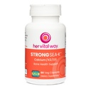 Strong Sea-K Calcium Supplement - Whole Food Calcium with K2 and D3 - Comprehensive Bone Health Supplement with Trace Minerals - 60 Capsules