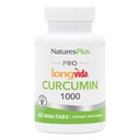 NaturesPlus PRO Longvida Curcumin 1000 mg - 60 Mini-Tabs - Promotes Healthy Free Radical Protection - Non-GMO, Vegan, Gluten Free, Soy Free - 30 Servings