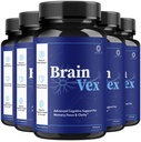 (5 Pack) Brain Vex Capsules - BrainVex Pills with All Natural Ingredients, Advanced BrainVex Capsules Overall Health and Wellness Vitamin Supplement Formula for Max Strength, 300 Capsules for 5 Months