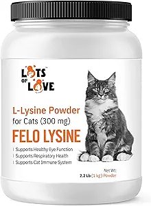 FELO LYSINE - L-Lysinepoeder voor katten 300 mg (Thomas Pet Eerder), 1 kg of 2,2 lb