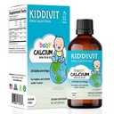 Baby Calcium Liquid Drops with Vitamin D3 & K2 – Gentle Bone & Growth Support Supplement – 24 Daily Servings – Inulin Fortified Prebiotic Fiber – Sugar Free, Gluten Free, Vegetarian, 4oz