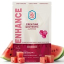 QUOR Enhance Creatine Gummies for Men & Women | Creatine HCl + Nootropic Stack | Cordyceps, L-Theanine, B12 | Vegan | Focus, Energy & Strength (150 Count, Watermelon)