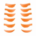 Lash Lift Pads, Eyelash Lift Pad, 5 Sizes Perm Rods, DIY Lash Lifting at Home, Softer Perming Curler Rollers Fit Eyes & Glue Balm Very Well Reusable Silicone Shields (Orange L Curl-Lift up Rapidly)