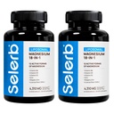 18 in 1 Magnesium Complex for Women and Men | Liposomal Magnesium Supplement with Glycinate, Citrate, Malate, Taurate, D3 & K2 | High Absorption for Muscle, Sleep, Bone, Nerve Support | 2 Pack