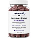 Magnesium Glycinate Gummies for Sleep, Relaxation & Calm Support – Highly Absorbable Magnesium Gummies, Gentle on Stomach, Vegan, Natural Grape Flavor, 60 Gummies