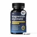 Magnesium Glycinate 200mg with Vitamin B6 for Women & Men, High Absorption Magnesium Bisglycinate for Restful Sleep, Calm, Stress Relief & Nerve Support, Non-GMO, Gluten-Free, 120 Capsules